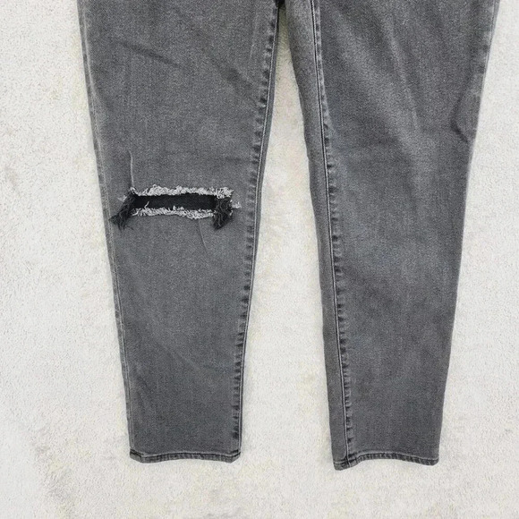 Madewell The Girl Jean Gray Distressed Denim Jeans 27T ,11CT - Picture 8 of 9